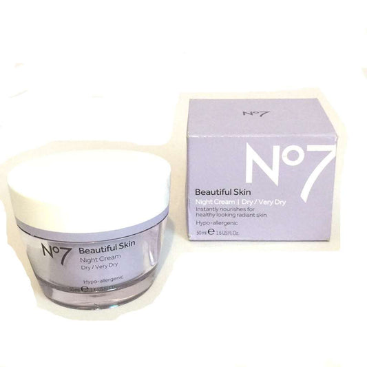 No7 Beautiful Skin Night Cream For Dry/Very Dry 50Ml