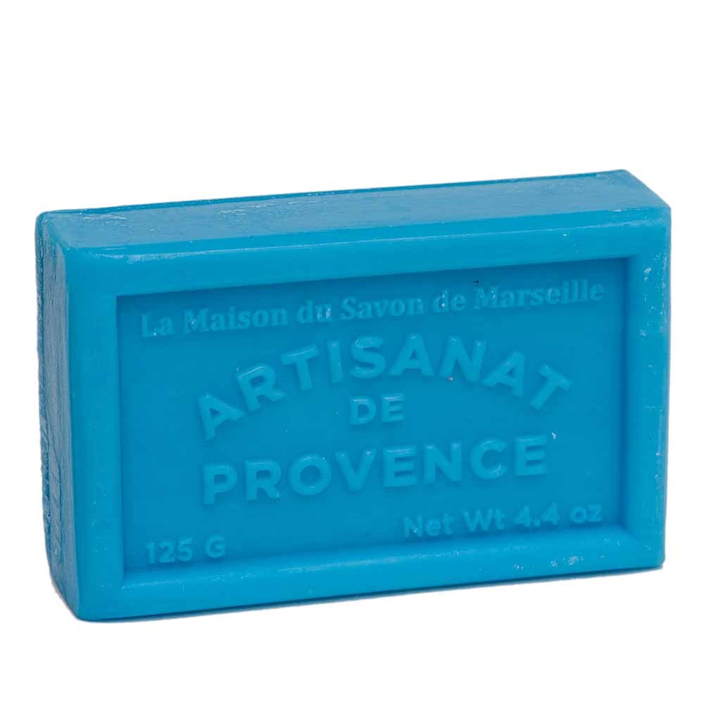 LA MAISON DU SAVON Maison du Savon de Marseille - French Soap made with Organic Shea Butter - Moisturising for Soft Skin - Masculine Fragrance - 125 Gram Bar
