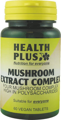 Health Plus Mushroom Extract Complex General Well-being Supplement - 60 Tablets