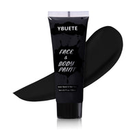 YBUETE Black Face Body Paint, Professional Paint for Halloween Cosplay Costume Party, Full-coverage Multi-Color Cream Makeup Blendable Body Painting for Adults Halloween Cosplay SFX Makeup Paint