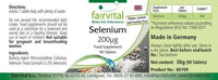 Fairvital | Selenium 200mcg from Selenium Yeast - Bulk Pack for 3 Months - HIGH Dosage - Vegan - 90 Tablets