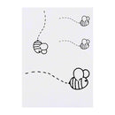 Azeeda 4 x 'Bumble Bee' Temporary Tattoos - Water Resistant, Skin-Safe, Non-Toxic Transfers, Mixed Sizes (TO00010496)