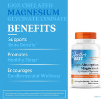 H. Absorption Magnesium Lysinate Glycinate, 200mg per Serving, 240 Tablets
