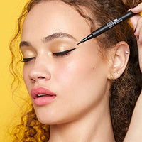 3INA MAKEUP - The 24h Pen Eyeliner 900 - Black Eyeliner 24h Longwear Smudge-Proof Formula for Sensitive Eyes - Ultra Precise Felt Tip Matte Liner - Bold Pigmentation - Vegan - Cruelty Free