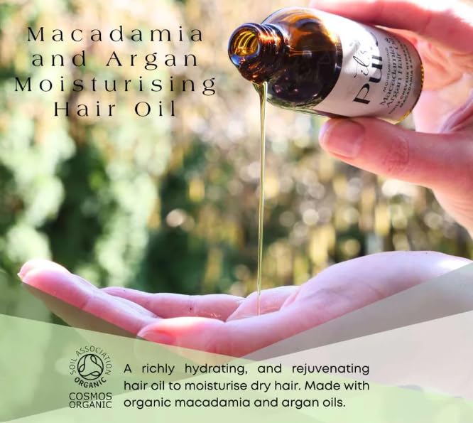 It's Pure It’s Pure Macadamia & Argan Hair Oil 50ml | 100% Organic, Natural & Cruelty-Free