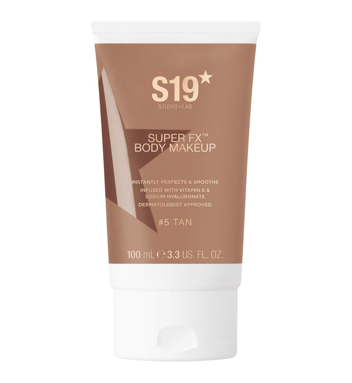 S19 STUDIO + LAB S19 SUPER FX Body Makeup, TAN - Smoothes & Evens Skin Tone & Texture, Hide Scars & Blemishes -100ml