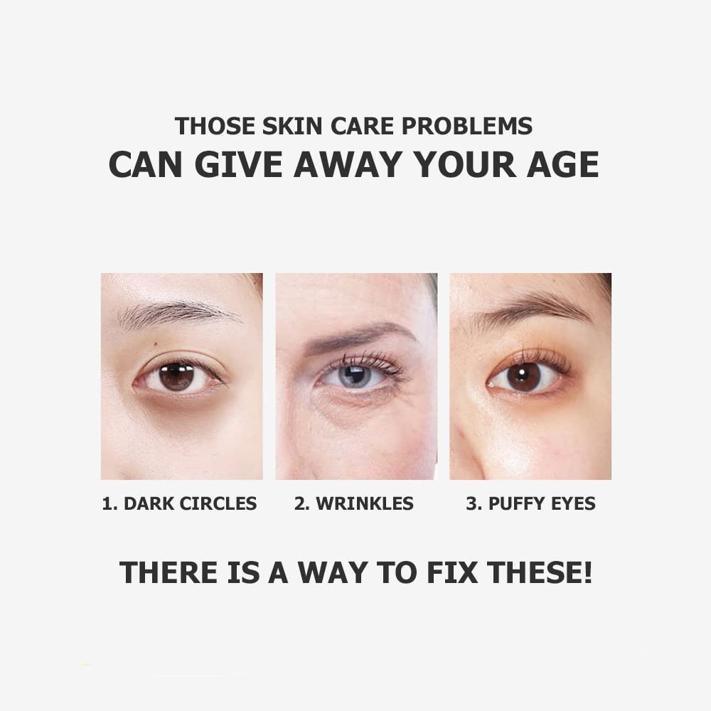 JOMTAM Caviar Black Gold Moisturizing Eye Cream Skin Rejuvenation Dark Circles Smoothing Wrinkles 60gm 2.12oz