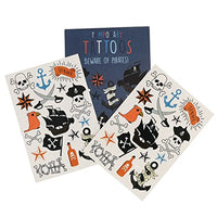 Rex London Beware of the Pirates Temporary tattoos (2 Sheets)