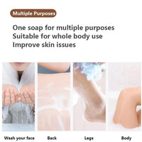 Niacinamide Silk Goat Milk Soap, strong goat milk aroma, Skin cleansing, facial cleansing, exfoliating soap, hand washing, bath soap, Travel Essentials Day Gift, Thick Foam-2.822 oz each