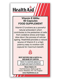 HealthAid Vitamin E 600iu - 60 Capsules