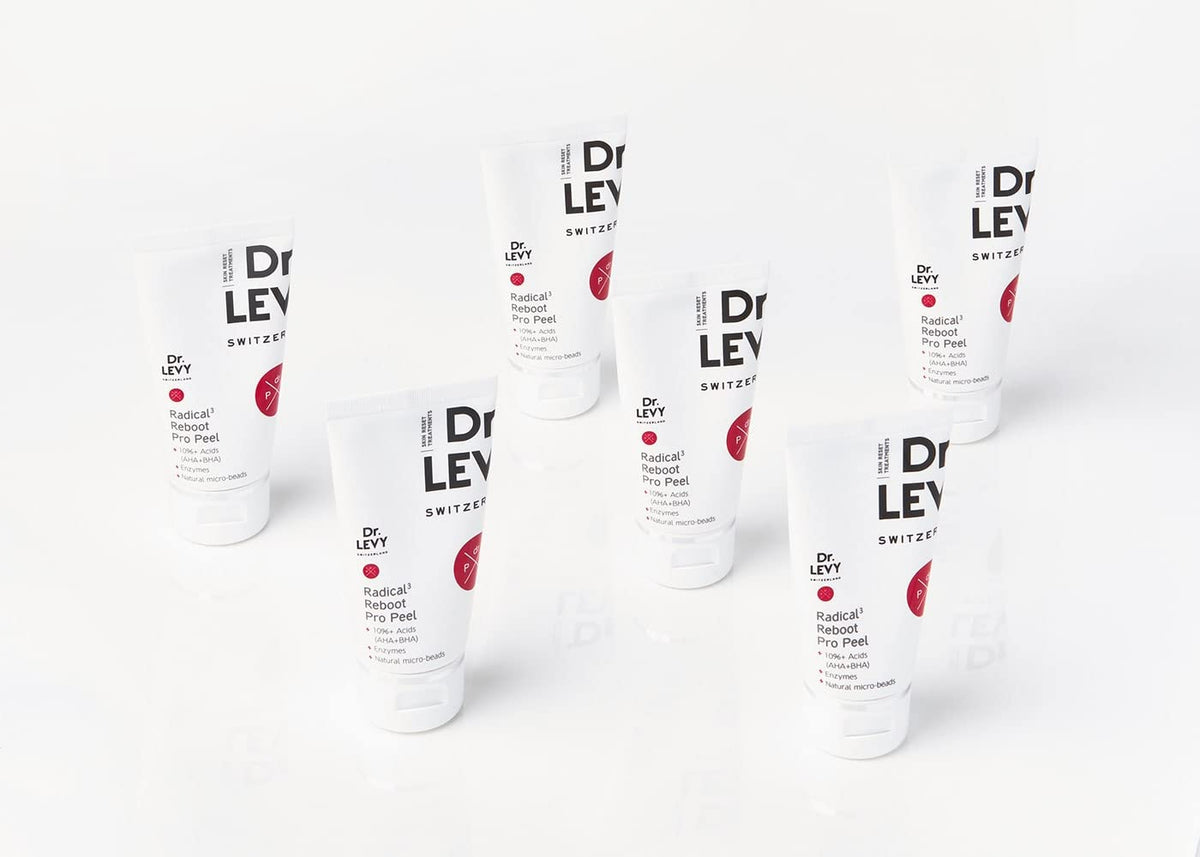 Dr. LEVY Switzerland Radical3 Reboot Pro Peel (50ml) | Triple Acid & Enzyme Complex for Face Skin Renewal, Detoxification & Acne Control