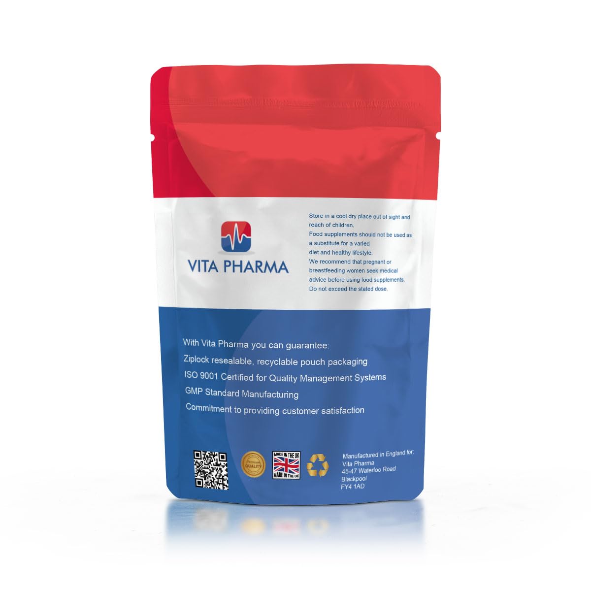 Vita Pharma VITA PHARMA Magnesium Glycinate 1250mg 30 Capsules