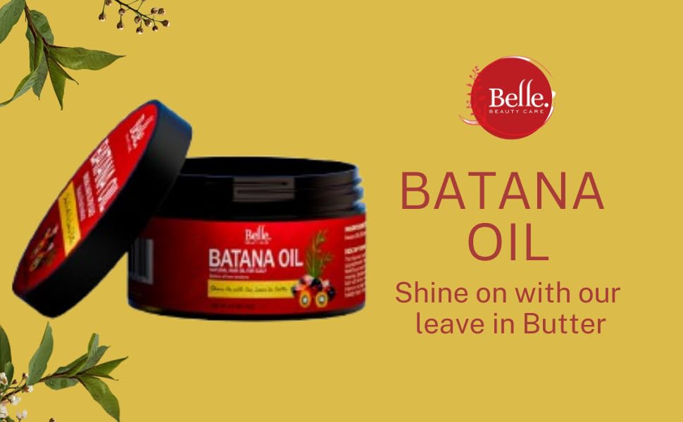 BELLE BEAUTY CARE Batana Oil Butter For Hair Oil for Scalp, 100% Raw & Pure, Natural from Honduras 4.23oz, 120g, By Belle Beauty Care