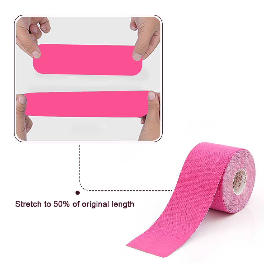 DHinkyoung Face & Forehead Wrinkle Patch, Effective Face Lift Tape, Facial Anti Wrinkle Tape, Non-invasive Wrinkle Remover for Hiding Wrinkles Double Chin Firming Skin (Pink)