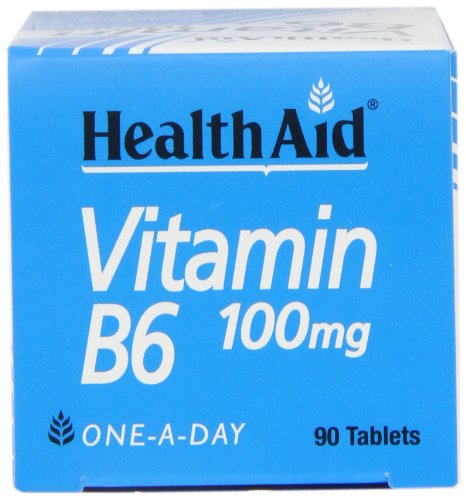 HealthAid Vitamin B6 (Pyridoxine HCl) 100mg - 90 Tablets