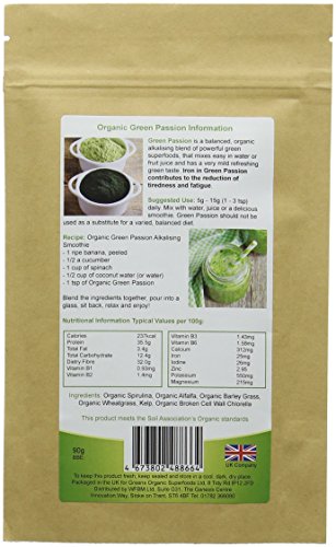 Golden Greens GOLDEN GREENS ORGANIC Organic Green Passion Powder 90g (PACK OF 1)