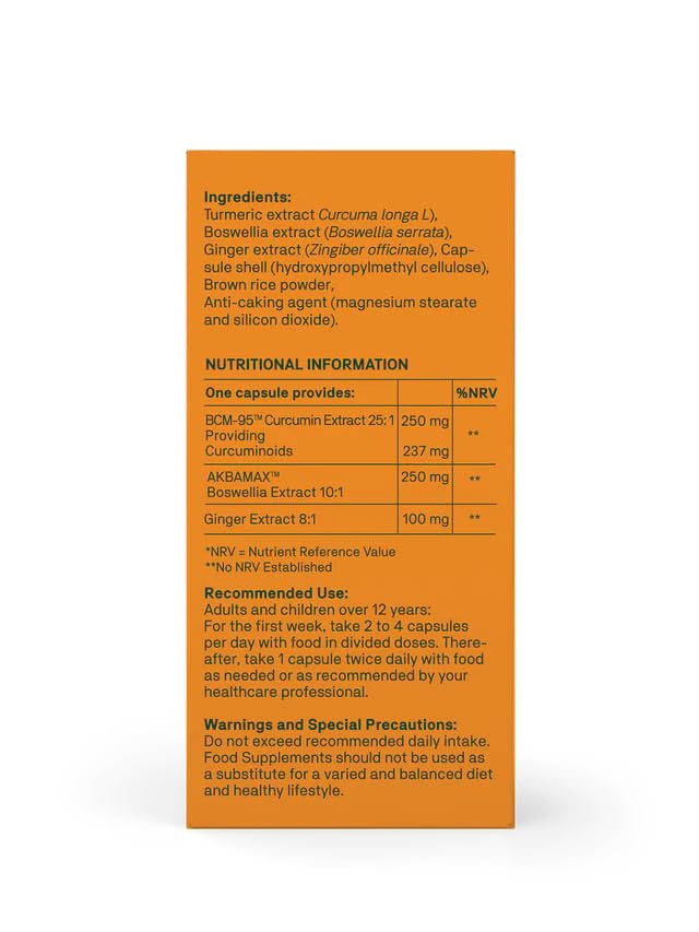 Natroceutics Curcumin Fortified |60 Vegan Capsules| Advanced Formulation| BCM-95 & Akbamax & Gingerol|Delivers Over 700% More Bioactive Curcumin|