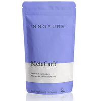 INNOPURE MetaCarb® Metabolic & Blood Sugar Balance Support – with White Kidney Bean, Chromium Picolinate, Zinc, Vitamin C & B6 – UK Made, 90 Vegan Capsules