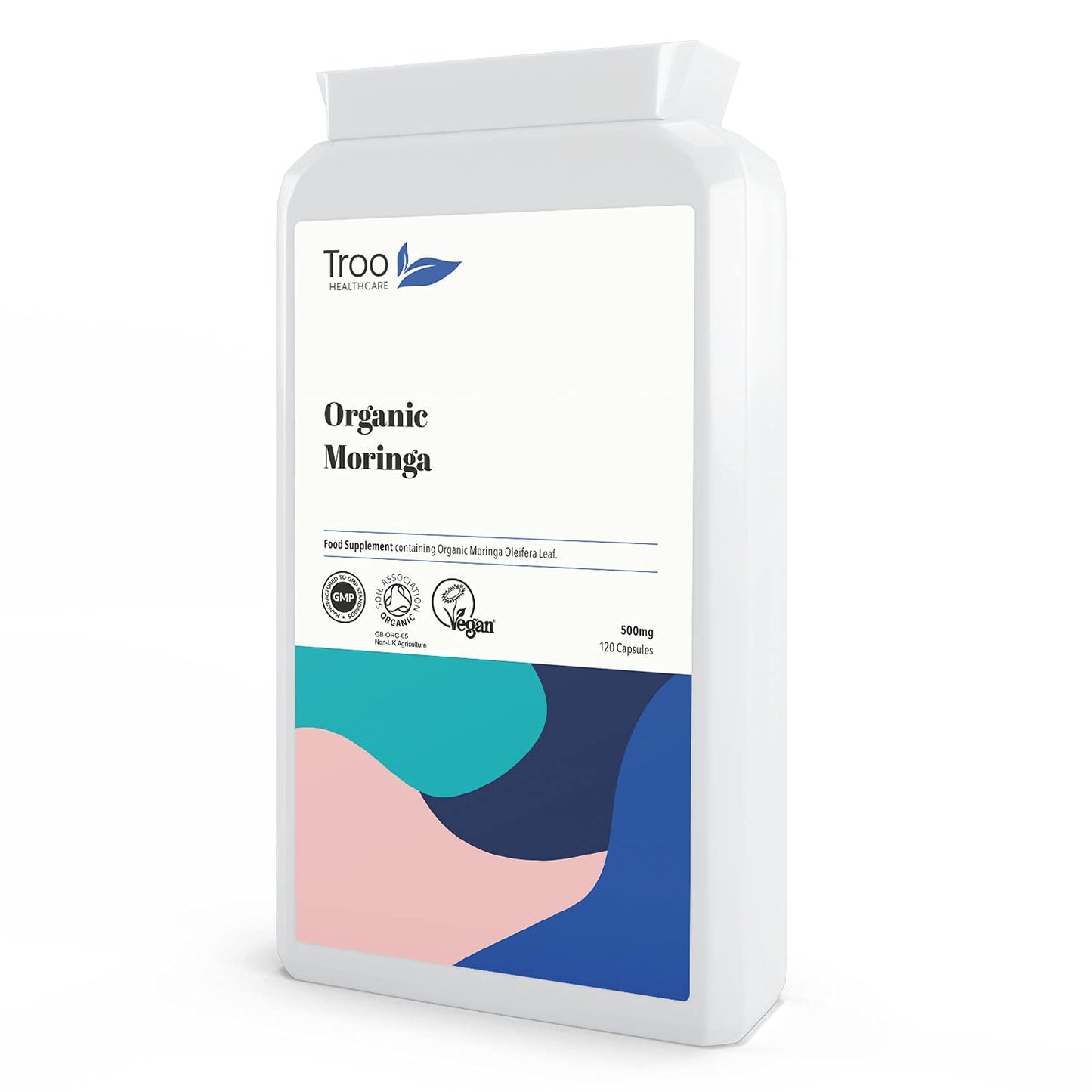 Troo Health Care Troo Organic Moringa Oleifera Supplement - 1000mg Per Serving 120 Capsules - Pure Moringa Leaf Powder Rich in Vitamins & Amino Acids - Suitable for Vegans