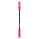 NYX PROFESSIONAL MAKEUP NYX Professional Makeup Powder Louder Brow Pencil, Buildable Shades, Up to 12 Hours of Wear, Transfer and Fade Resistant, With Thickening Micro-Fibres, Vegan Formula, Shade: Deep Brown