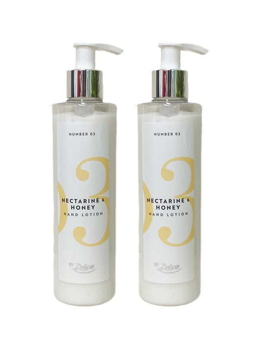 Generic Lidl By Deluxe - Number 03 - Nectarine & Honey Hand Lotion | 250mL×2 [TWIN PACK]