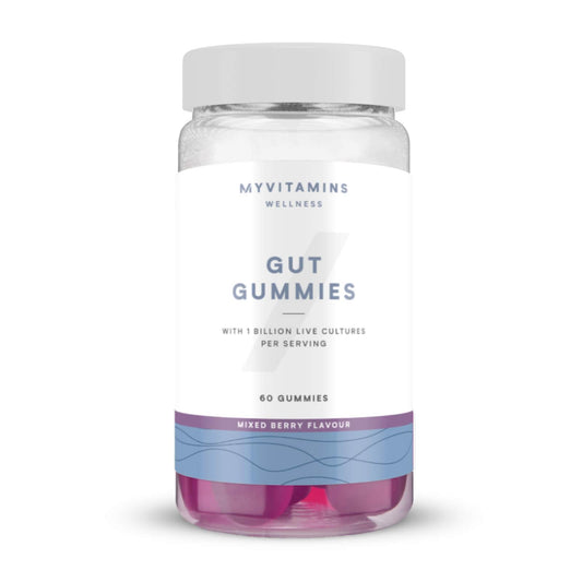 Myprotein Gut Gummies – Probiotic Gummies with Vitamin C – Supports Digestion, Gut Health & Immune System – Mixed Berry Flavor – Vegan & Gluten-Free – 60 Gummies