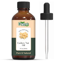 ORGANIC ZING Organic Zing Cashew Nut (Anacardium Occidentale) Oil | Pure & Natural Carrier Oil for Skincare, Hair Care and Massage - 30ml/1.01fl oz