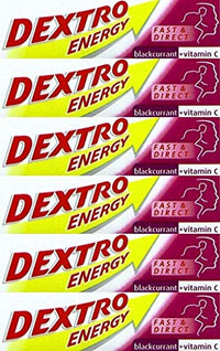 Dextro Energy Glucose Tablets Blackcurrant 47g x 6 Packs