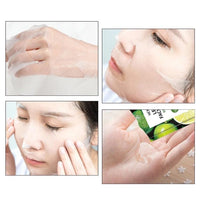 MOOYAM 8-pack Korean Skin Care Face Beauty Mask Sheet - Jojoba Oil, Green Tea, Vitamin C, Hyaluronic Acid, Shea Butter, Moisturising, Anti-Wrinkle, Brightening, Firming, Nourishing, Lightening 25ml/pc