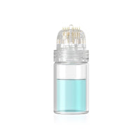 Lazzybeauty Hydra Needle 20 Derma Stamp Microneedling Pin Length 0.6 mm, Serum Applicator Bottle Reusable for Anti-aging Skin Care Hair Beard Growth Stimulation