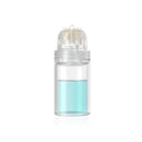 Lazzybeauty Hydra Needle 20 Derma Stamp Microneedling Pin Length 0.5 mm, Serum Applicator Bottle Reusable for Anti-aging Skin Care Hair Beard Growth Stimulation