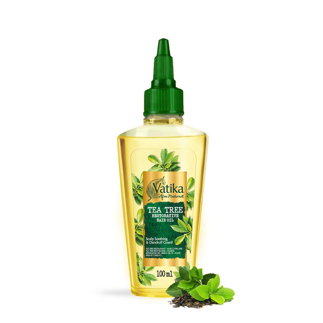 Vatika Naturals Vatika Afro Naturals Tea Tree Hair Oil - 100 ml | Restorative Hair Oil With Nourishing Blend | For Soothing Scalp & Protect Against Dandruff