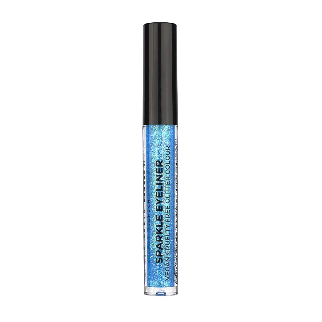 Stargazer Sparkle Vegan Glitter Liquid Eyeliner, Quick Drying Fine Extreme Glitter Colour, Blue