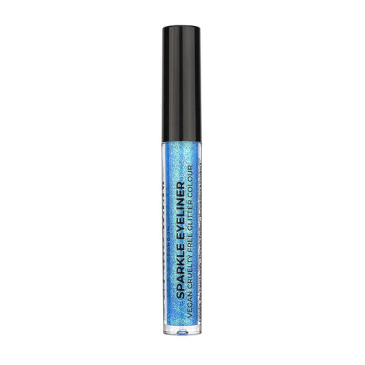 Stargazer Sparkle Vegan Glitter Liquid Eyeliner, Quick Drying Fine Extreme Glitter Colour, Blue