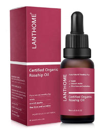 THE ISMA Rosehip Oil for Face, Certified Organic Rosehip Oil, use of Scars, Stretch Marks, Fine lines adn Wrinkes, 10ml