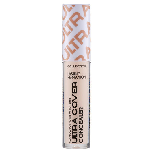 Collection Cosmetics Lasting Perfection Ultra Cover Concealer, 5.5ml, Up to 16hr Wear, XL Applicator, Extra Fair Warm