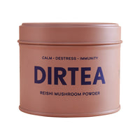 Dirtea Reishi Mushroom Powder, for Calm, destress & Immunity, 1 Tin of Mushroom Powder, 60g, Containing 30 Servings