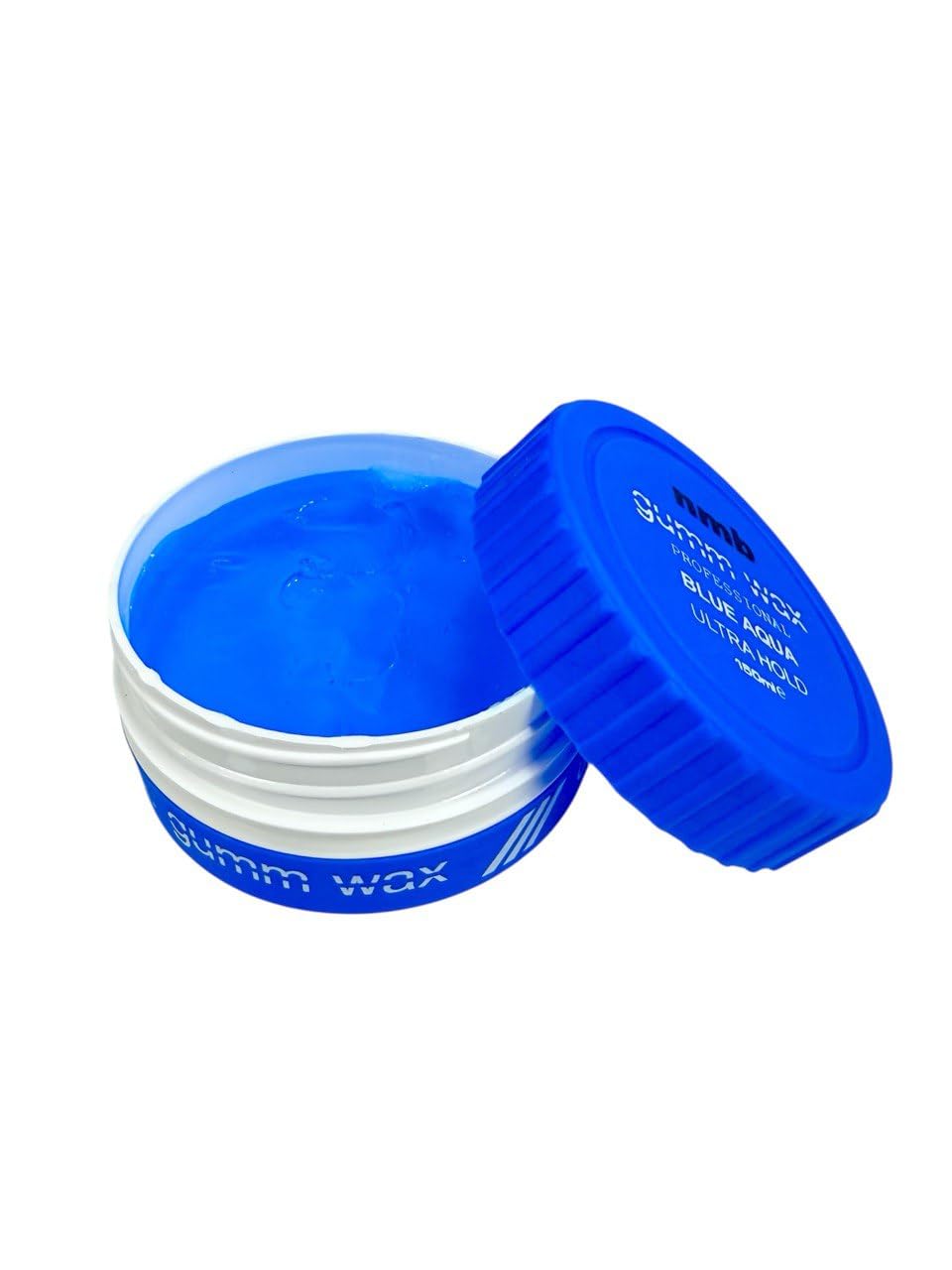 NM BEAUTY NMB Gumm-wax Professional Hair Styling Wax | Edge Control | Hair Gel Wax | Ultra Hold | Men & Women Hair Wax (Blue, Black & Red Aqua, Green Matte) 150ml (150ml, Blue Aqua)