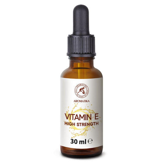 AROMATIKA trust the power of nature High Strength Pure Vitamin E 30 ml - Vitamin E Drops - Natural - Cosmetic Base - Vitamin E for Skin Care - for Face - Skin - Hair - Nails - Lips - Beauty