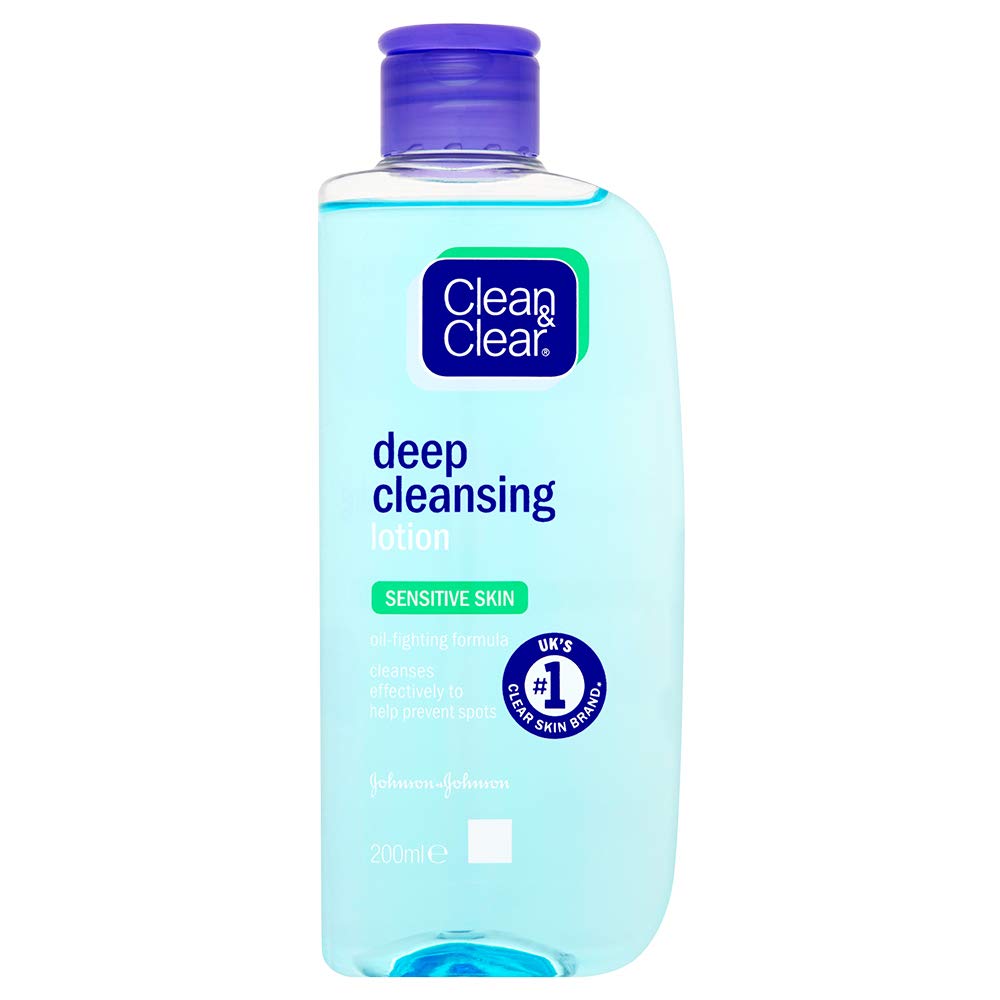 Clean & Clear Deep Cleansing Lotion for Sensitive Skin, 200ml