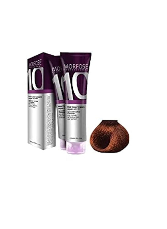 Morfose 10 Professional Hair Colour Cream 100 ml, No. 6.44 Dark Intense Copper