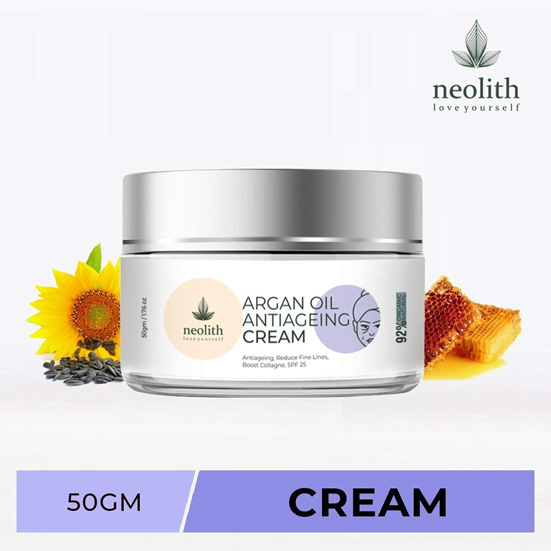 NEOLITH Neolith Argan Oil Anti-Ageing Face Cream with SPF 25 || For Skin Tightening, Fine lines, Wrinkles, Skin repair, Glowing skin || 50 ml
