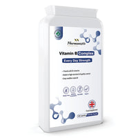 Pharmanostix Vitamin B Complex, 120 Vegan Capsules, Minimum 100 NRV Daily Supplement, Includes Essential Multi B-Vitamins B1, B2, B3, B5, B6, B12, Biotin, Folic Acid & PABA
