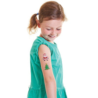 Baker Ross FX408 Christmas Chums Tattoos - Pack of 80, Temporary Tattoos for Kids, Christmas Party Bag Gifts, Xmas Toys for Kids