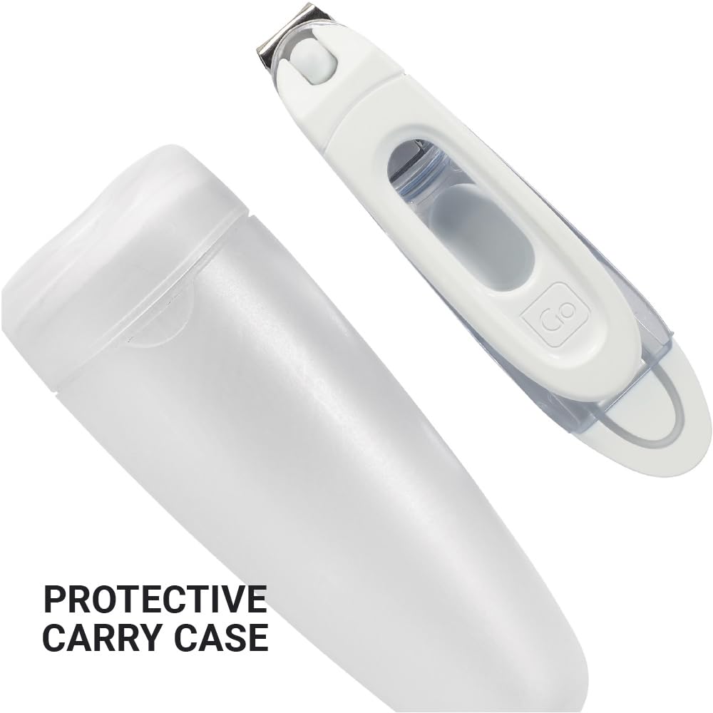 Go Travel Nail Clippers - Arc Blade for Nails & Toenails with Airline Case
