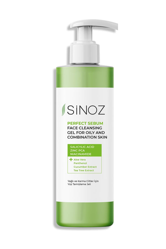 Sinoz,Perfect Sebum Balancing Facial Cleansing Gel,400 ml,For Oily Combination Skin