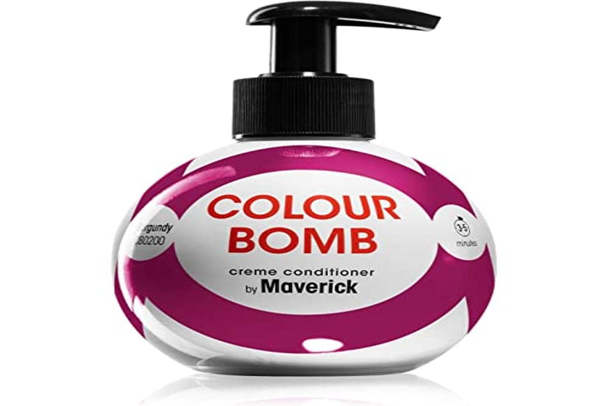 Colour Bomb by Maverick COLOUR BOMB SEMI-PERMANENT HAIR COLOUR CONDITIONER Burgundy 250ml