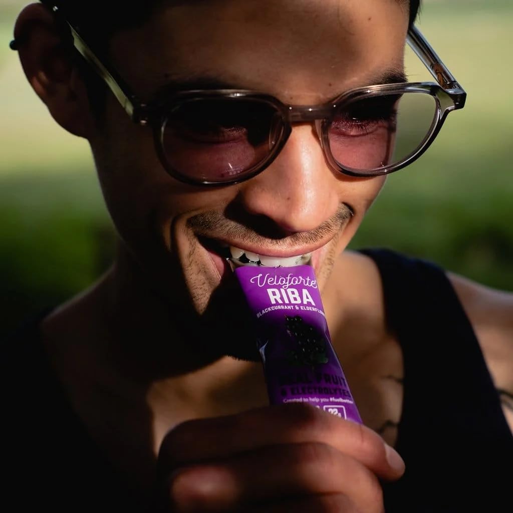 Veloforte Riba Energy Gel, Fast Releasing Energy, 100% Natural & Delicious Energy Gels with 22g of Natural Energy Riba Flavour (Blackcurrant & Elderflower) (9)
