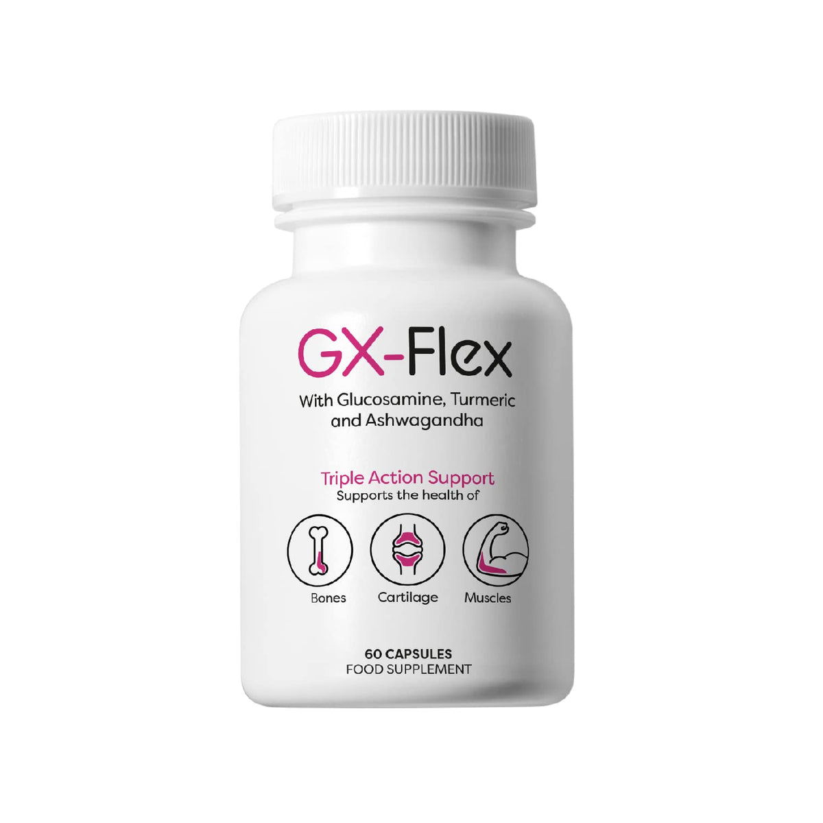 TRIX ES Joint Care Supplement| 12 Proven Natural and Powerful Ingredients for Knee and Joints| Glucosamine, Turmeric, Ashwagandha | Optimal Strength Formula with Black Pepper, Ginger and Essential Vitamins