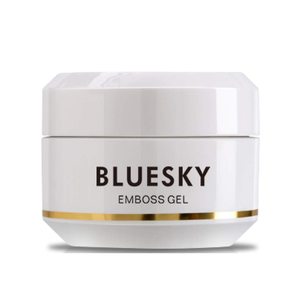 BLUESKY Bluesky UV Gel Emboss Carving Gel for Nail Art, White, 02, 8 ml (Requires Curing Under UV/LED Lamp)